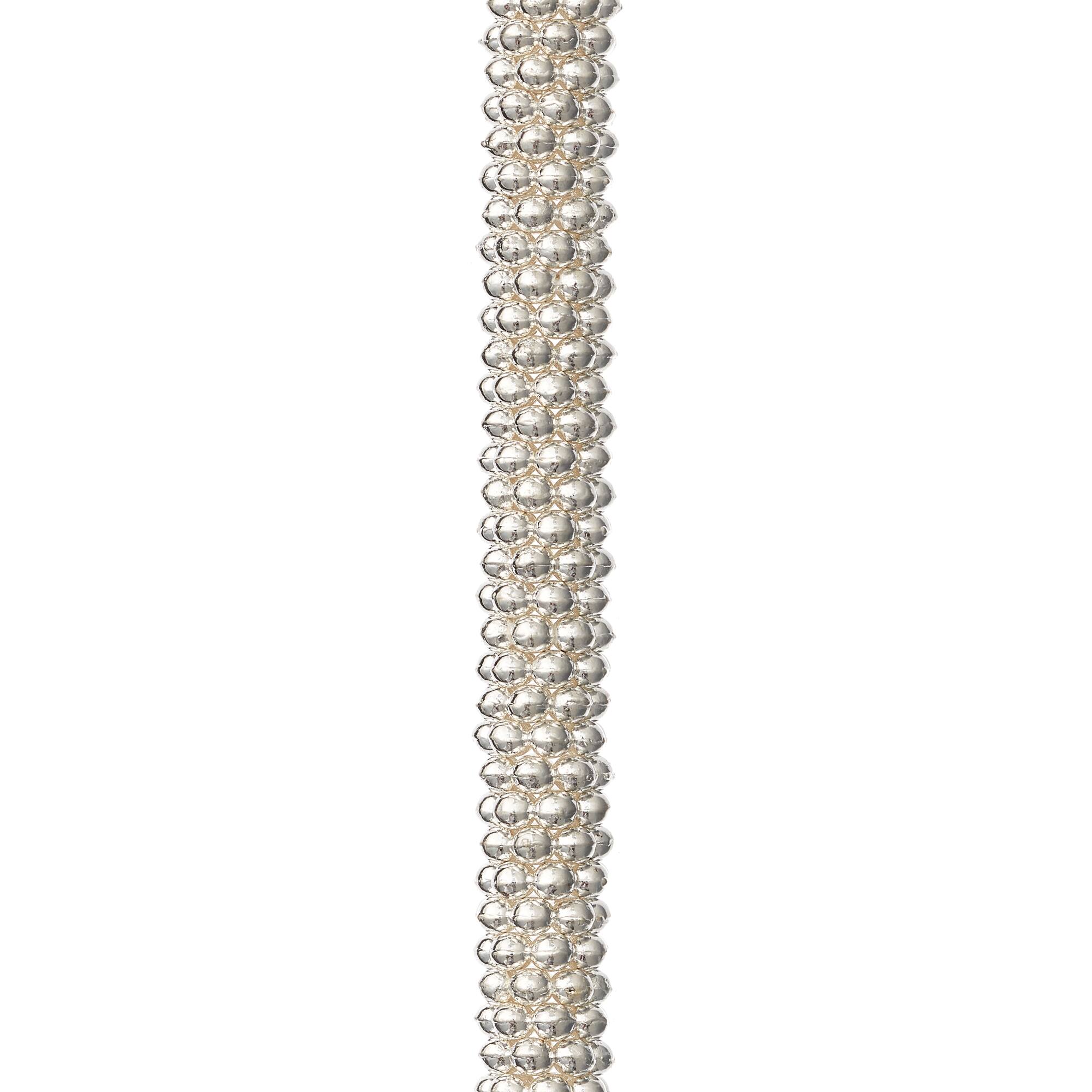 Silver Metal Large Dot Rondelle Beads, 8mm by Bead Landing™